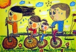 幼儿手工：快乐自行车