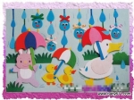 幼儿园春天主题墙装饰：喜迎春雨