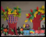 幼儿园春天环境装饰图片：快乐的小鸟