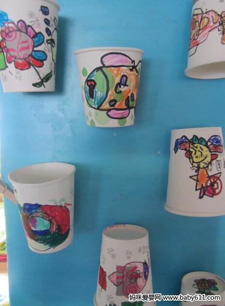 幼儿园中班作品：纸杯装饰