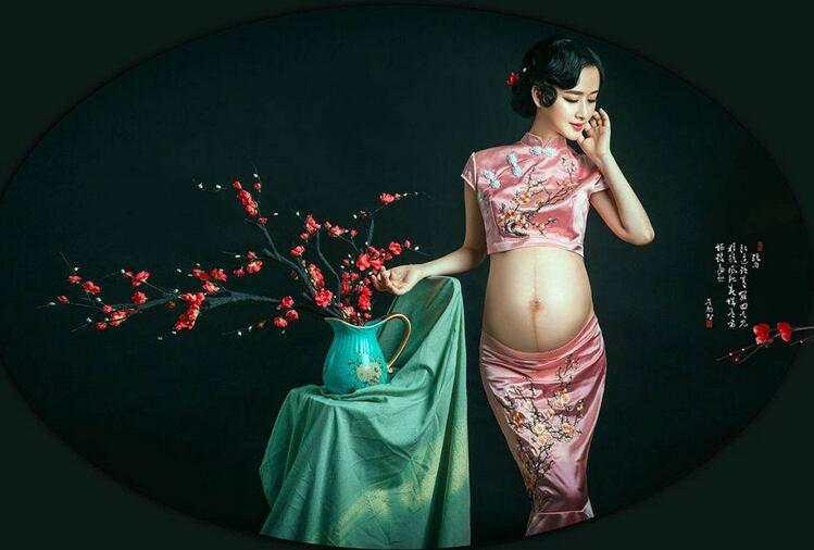 复古中国风孕妇